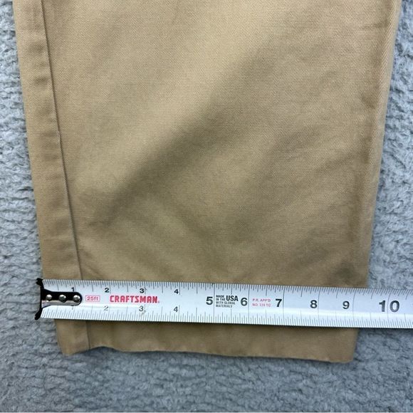 Eddie Bauer Pants Mens 35x32 Beige Khaki Heritage Washed Chino Straight Leg - Picture 10 of 14